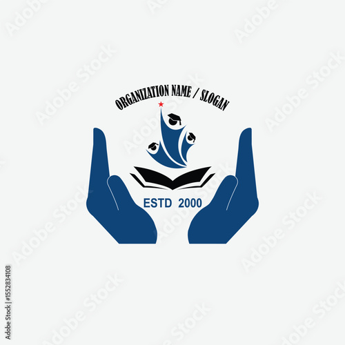 3317 educational logo school college university learning institute book academy organization