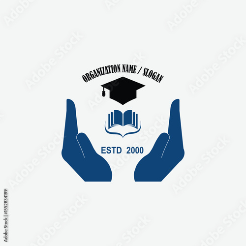 3318 educational logo school college university learning institute book academy organization