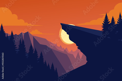 sunrise in mountains