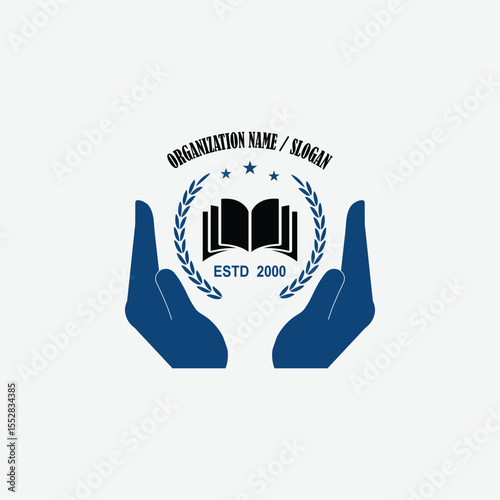 3320 educational logo school college university learning institute book academy organization