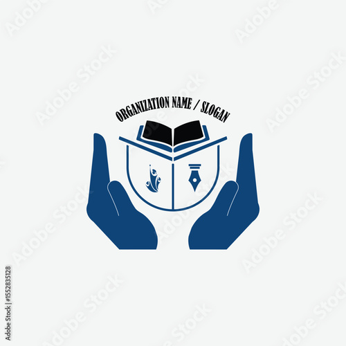 3329 educational logo school college university learning institute book academy organization