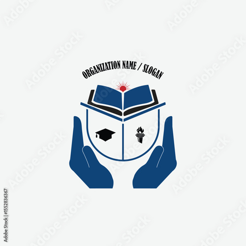 3349 educational logo school college university learning institute book academy organization [Converted]