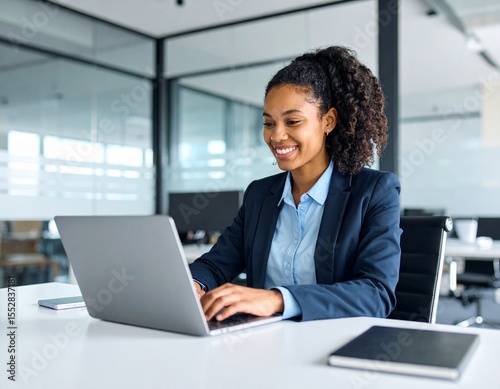 Professional using computer for working