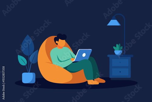 man with a laptop