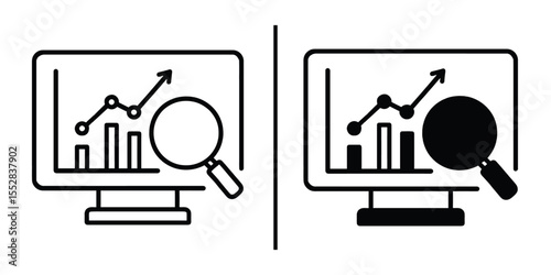 Data Analysis: Analyzing financial data with a magnifying glass, offering insights on market trends, the image embodies a futuristic outlook on understanding metrics.