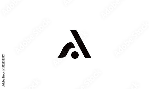 Creative Letter A Logo with Dot Element
