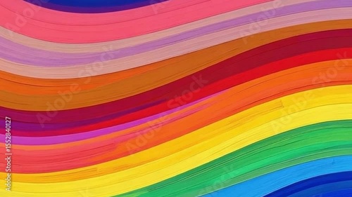 Vibrant Rainbow Hues Abstract Swirling Color Bands Spectrum Gradient Dynamic Motion Graphics Background Animation Loop Seamless Colorful Design Element Perfect for Presentations