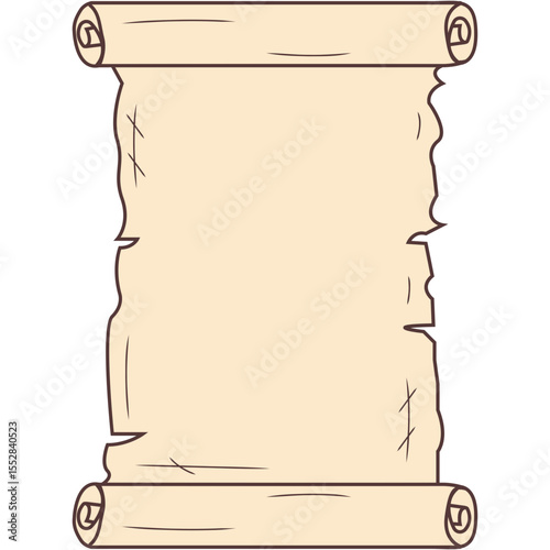 Poetry Parchment Paper, Ancient handwritten parchment scroll with quill pen vintage manuscript illustration, old document symbol