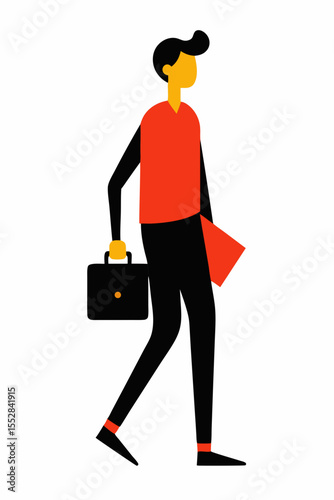 Business professional with briefcase