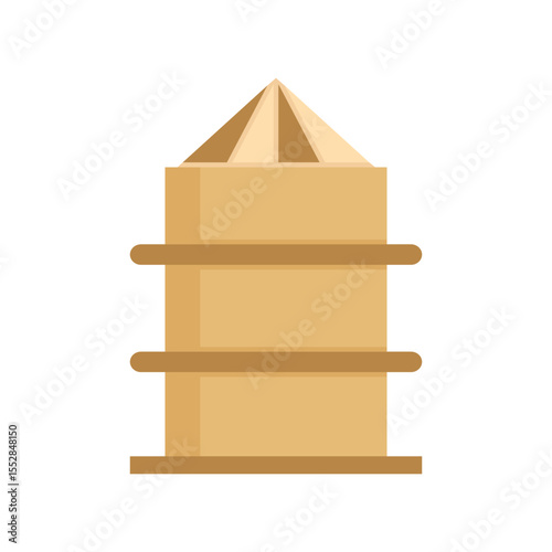 agriculture silo icon vector illustration
