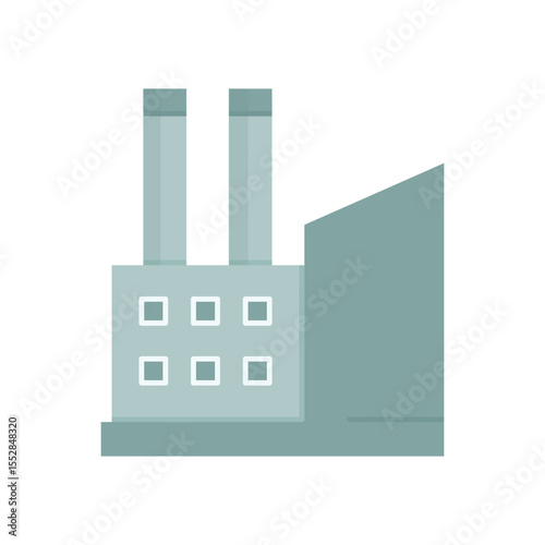 factory building icon vector illustration