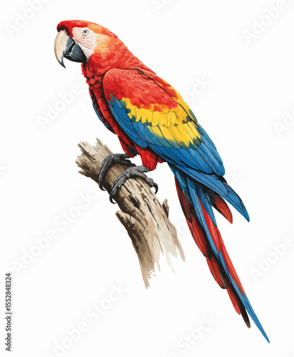 Scarlet Macaw Parrot