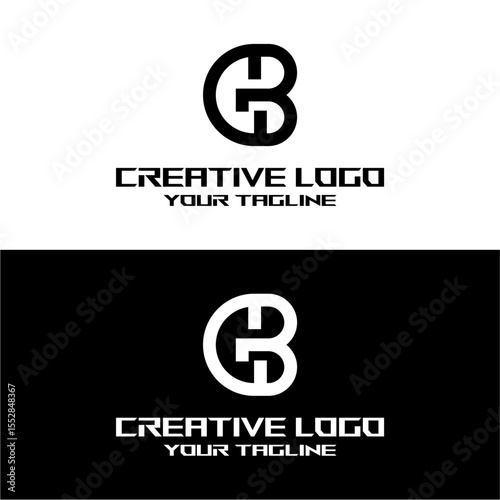 creative letter logo gb design vector