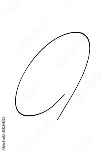 マーカーで書いた手書きのマル2｜Hand-drawn Circle with Marker_2