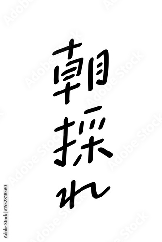 朝採れ_タテ書き