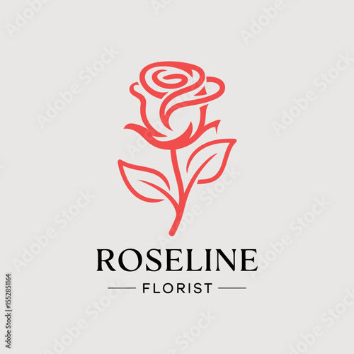 Rose Florist Logo