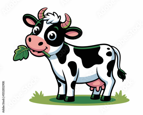 Cow Eating Grass