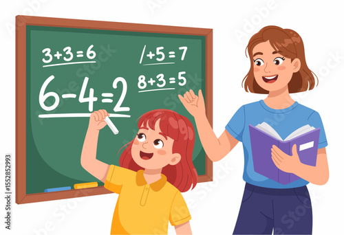 Math Lesson with Teacher