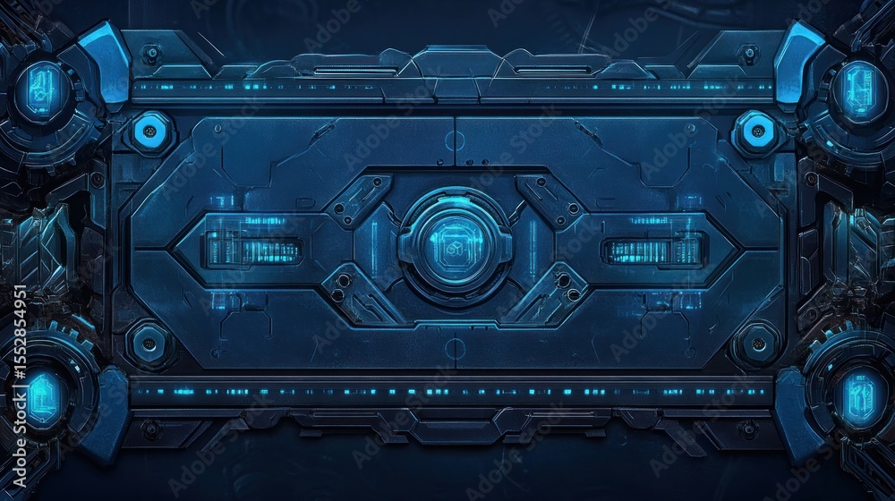 Fototapeta premium Futuristic tech panel