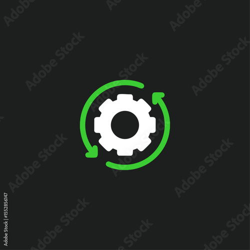 Update icon logo flat vector design