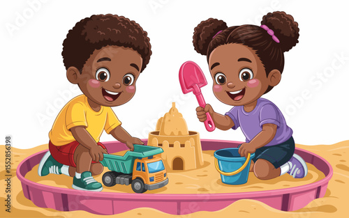 Kids Playing in the Sandbox