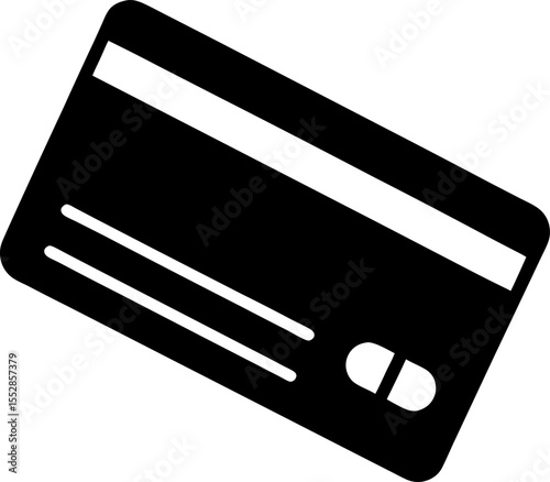 black credit card icon