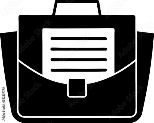 document icon on square internet button