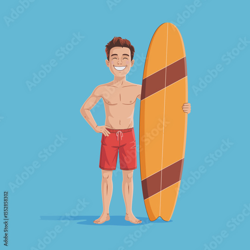 Happy Surfer Boy