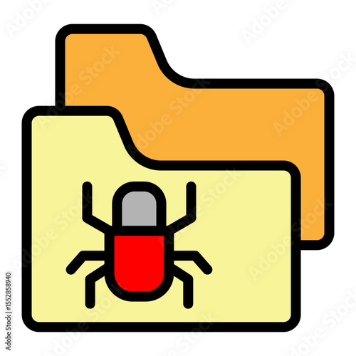 Ransomware Defense Vector Filled Icon Design