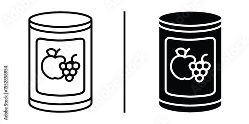 Canned Fruit Dual: The simplicity of two canned fruit products, rendered in contrasting styles. A creative visual that captures essential product essence