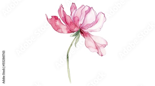 Watercolor Hand Drawn Flowers – a delicate and artistic floral illustration. The hand-drawn watercolor flowers create a soft, charming, and creative botanical scene.