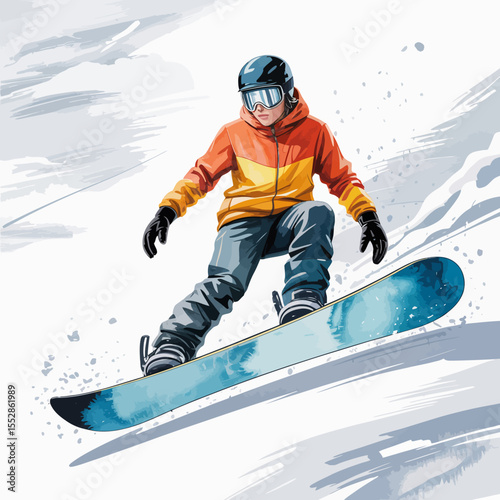 Snowboarding Action