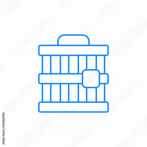 animal cage icon sign vector