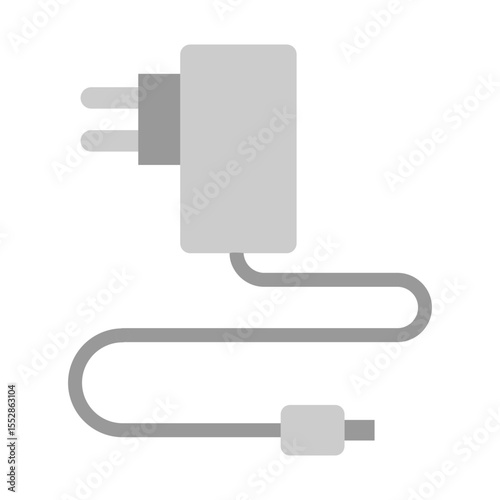 Power Adapter Vector Flat Icon Design