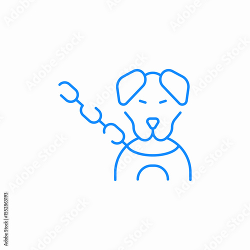 dog chain icon sign vector