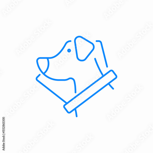 dog vet collar icon sign vector
