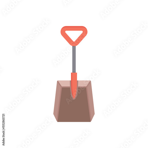shovel tool icon vector illustration