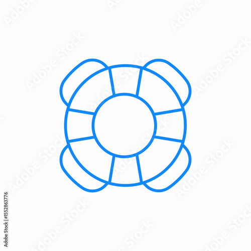 life buoy icon sign vector