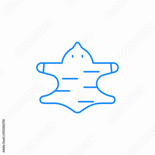 leather skin icon sign vector