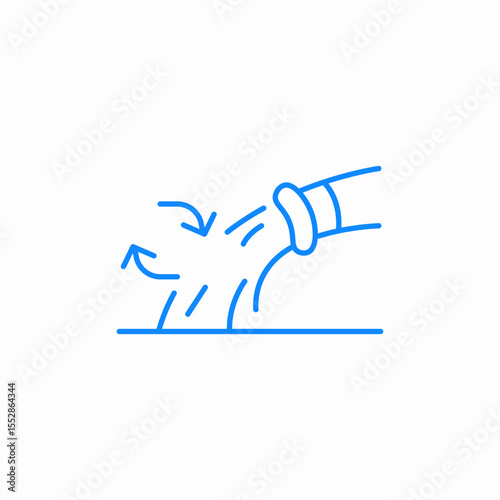 pipe flow system icon sign vector