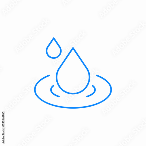 water drops icon sign vector