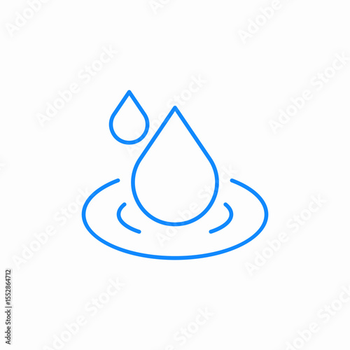 water drop icon sign vector
