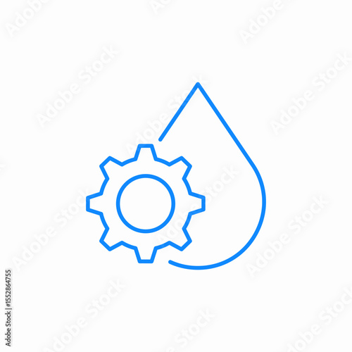 water system settings icon sign vector