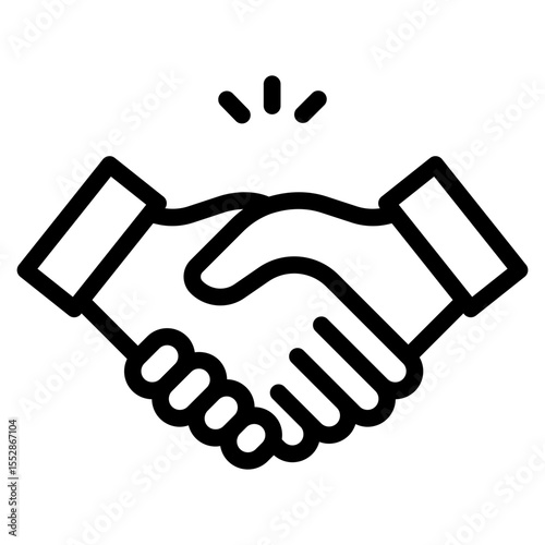 Handshake in vector illustration