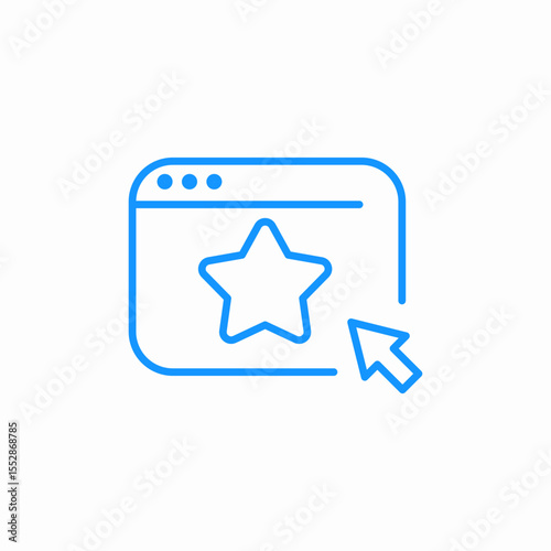 bookmark website icon sign vector