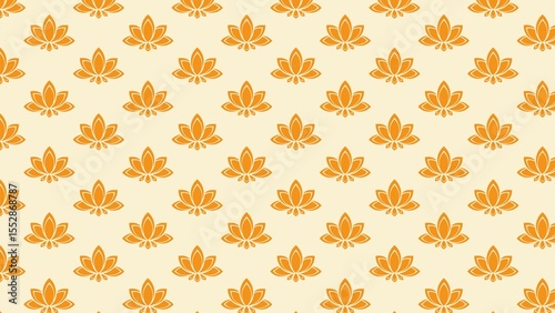 Vector  lotus flower pattern multicolored