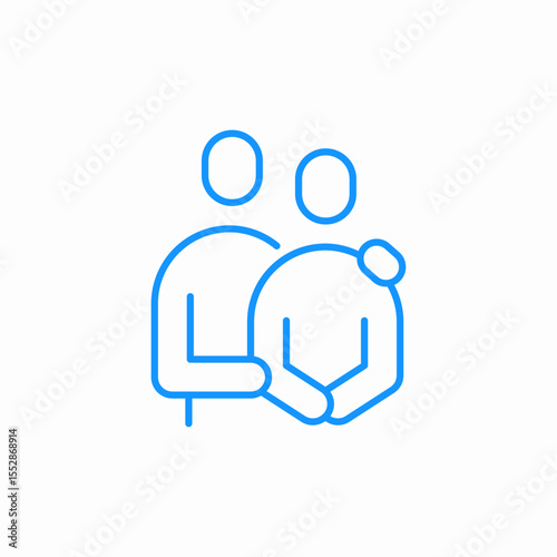 emotional support icon sign vector