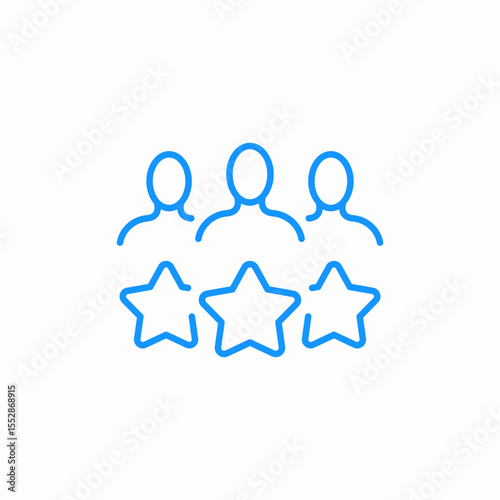 customer rating icon sign vector