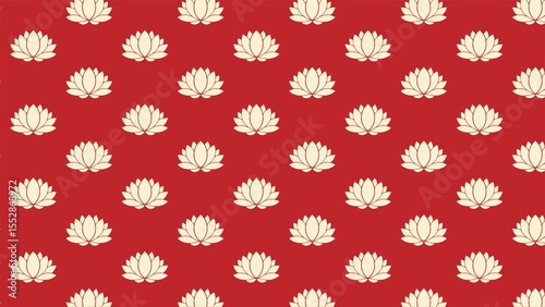 Vector  lotus flower pattern multicolored