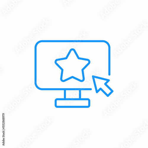 favorite online icon sign vector